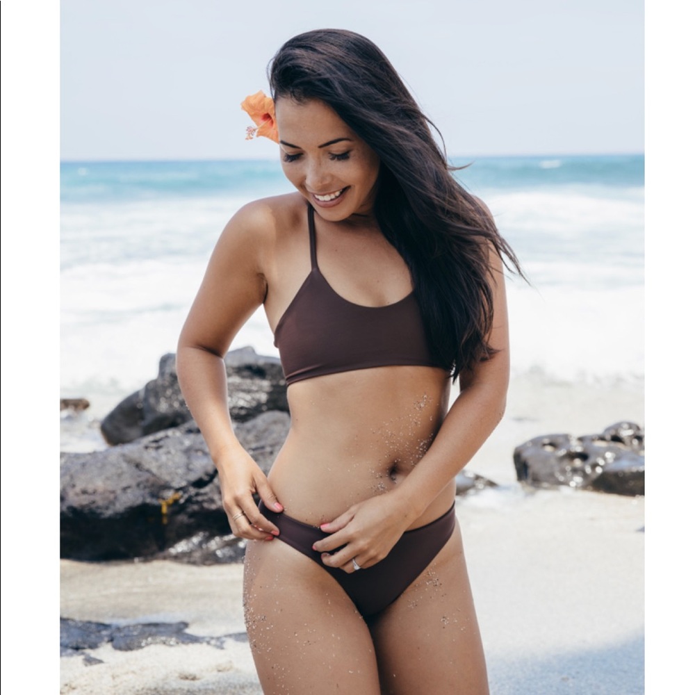 Yellow Fused Hawaii handmade bikini